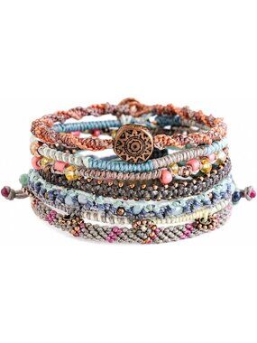 Handmade Boho Beaded Bracelet Set for Women | Stackable Fashion Jewelry